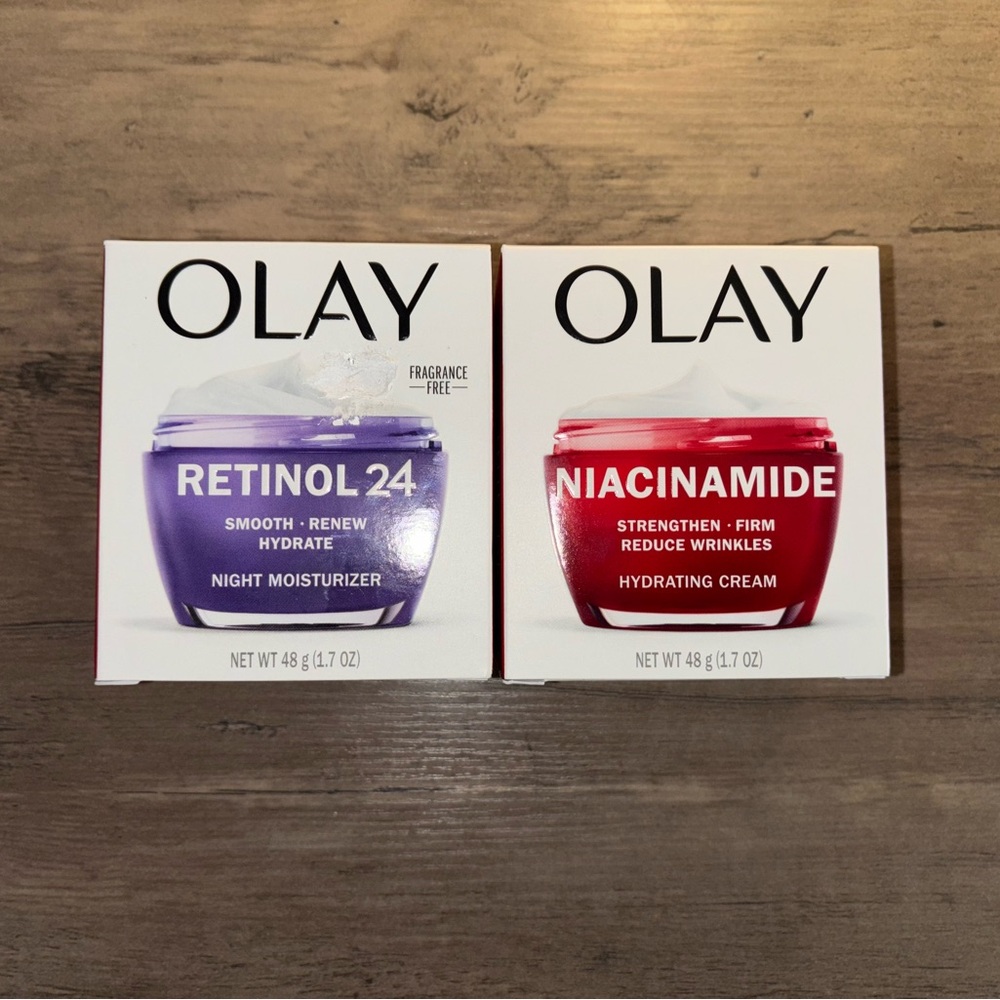 Olay Retinol 24 Night Moisturizer and Niacinamide Hydrating Cream